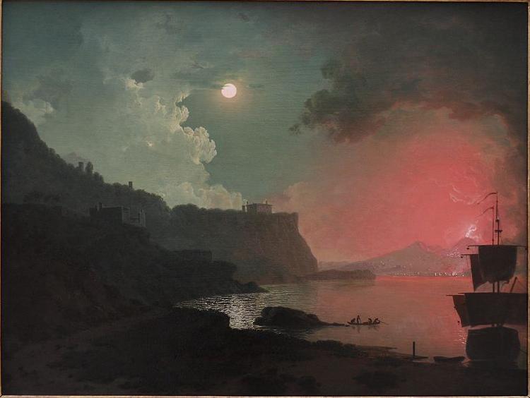 Joseph wright of derby Vesuvius from Posellipo oil painting image